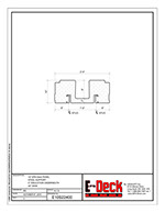 EPS-Deck Concrete Deck Forms - Technical Drawing - 10in EPS-Deck with Steel Supports & 24in wide