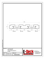 EPS-Deck Concrete Deck Forms - Technical Drawing - 6in EPS-Deck with Steel Supports & 48in wide