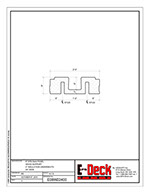 EPS-Deck Concrete Deck Forms - Technical Drawing - 8in EPS-Deck with Wood Supports & 24in wide