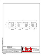 EPS-Deck Concrete Deck Forms - Technical Drawing - 8in EPS-Deck with Wood Supports & 48in wide