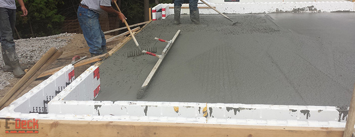 insulated concrete deck forms