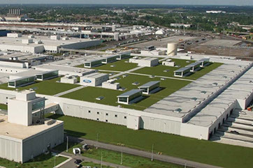 ICF Green Roof Construction in the United States - Ford's River Rouge Green Roof in Dearborn MI
